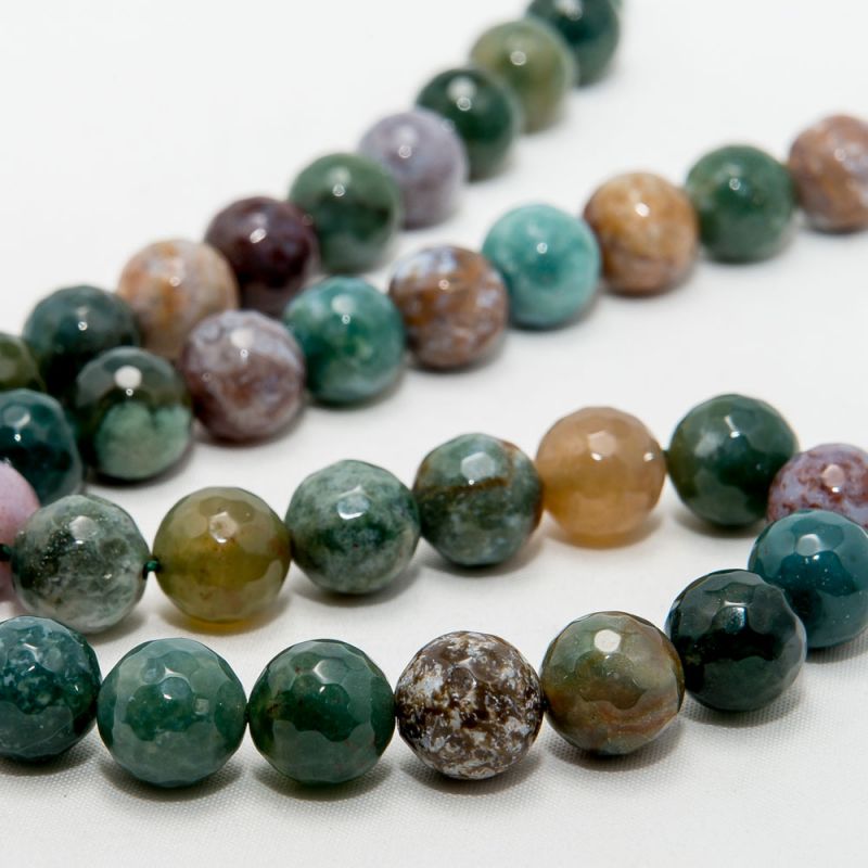 Agat indian sfere fatetate 10 mm - magazinuldepietre.ro