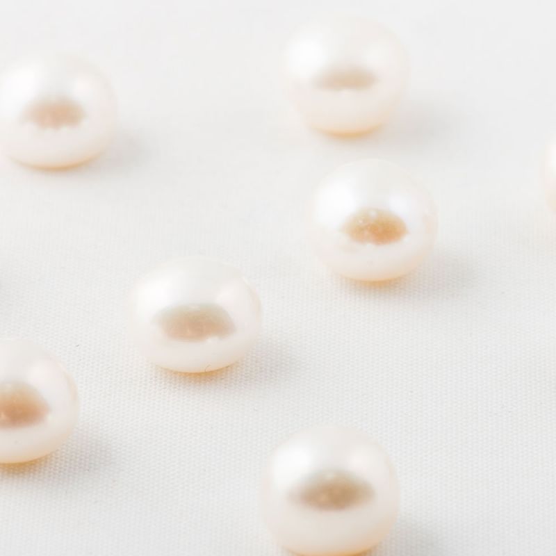 Cabosoane perle de cultura alb 10 mm - 5 per - magazinuldepietre.ro