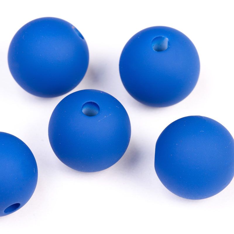 Silicon albastru sfera 14 mm - 10 buc - magazinuldepietre.ro
